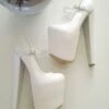White Chunky High Heel Platform Shoes Bridal Wedding