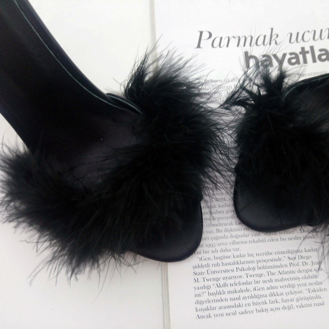 Black Fury Heeled Mules 2 Black Fury Heeled Mules - Image 2