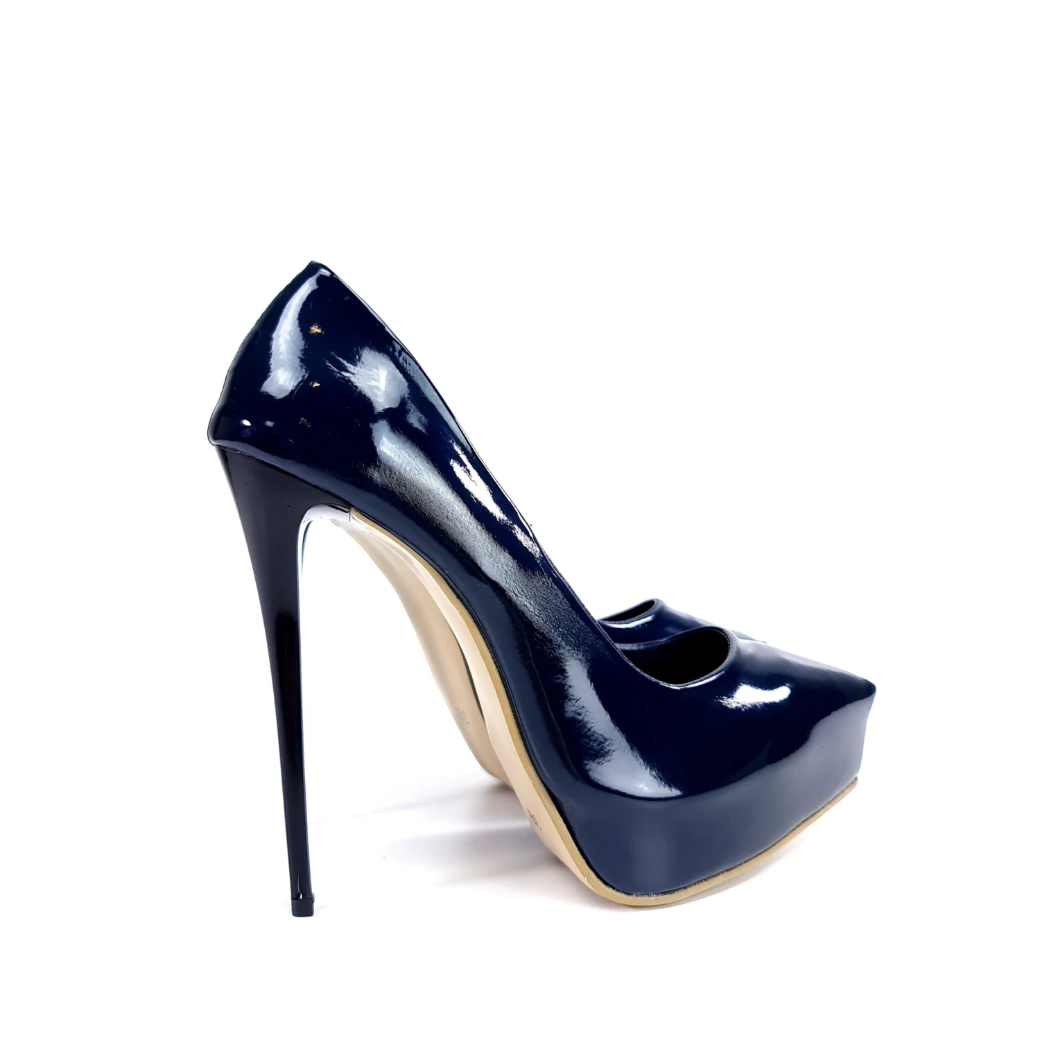 Platform Stiletto Navy Blue Gloss 5 Platform Stiletto Navy Blue Gloss - Image 5