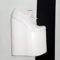 Tajna Shoes 32 30 Cm High Heel Wedge Shoes White