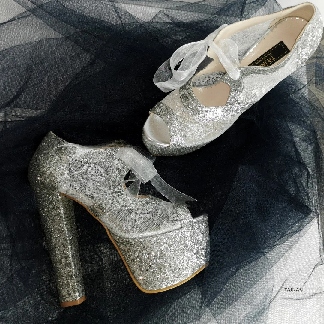 Silver Shimmer Wedding Platform 5 Silver Shimmer Wedding Platform - Image 5