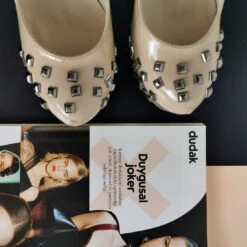 Nude Patent Metal Pinned Platform Pumps -Tajna Shoes IMG 20191011 163158