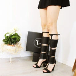 Chunky Heel Gladiator Boots 7 Chunky Heel Gladiator Boots -Tajna Shoes IMG 7807