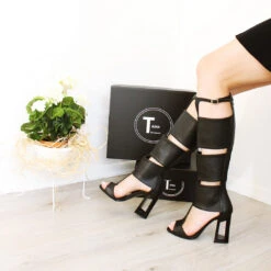 Chunky Heel Gladiator Boots 9 Chunky Heel Gladiator Boots -Tajna Shoes IMG 7827