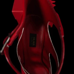 Red Gloss Cage Detail High Heel Platforms -Tajna Shoes TAJNA CLUB red gloss cage high heel platform shoes 4