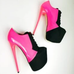 Pink Black Oxford Style Platform High Heels -Tajna Shoes WhatsAppImage2022 11 06at12.45.10PM 1
