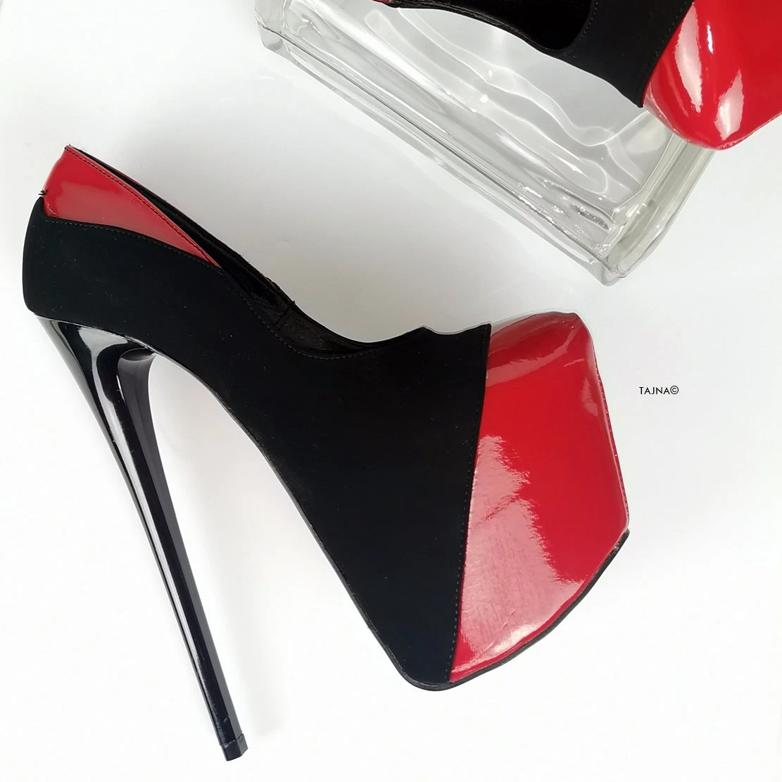 Red Black Suede Chic Stiletto Pumps 1 Red Black Suede Chic Stiletto Pumps