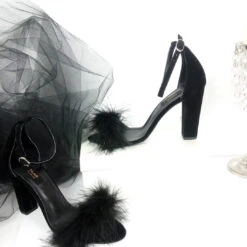 Black Fury Chunky Heels -Tajna Shoes black fury sandals 1