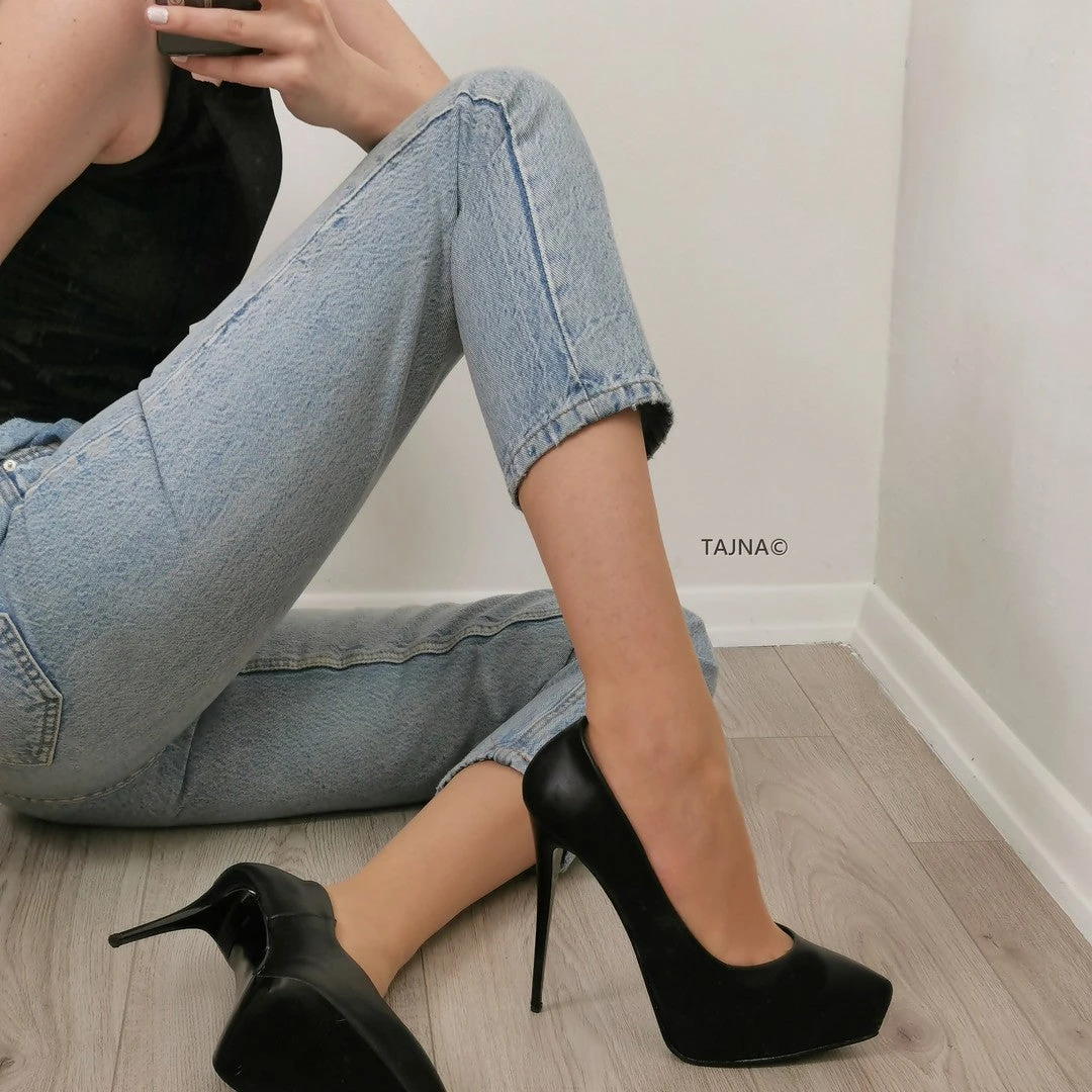 Platform Stiletto Black Matte 3 Platform Stiletto Black Matte - Image 3