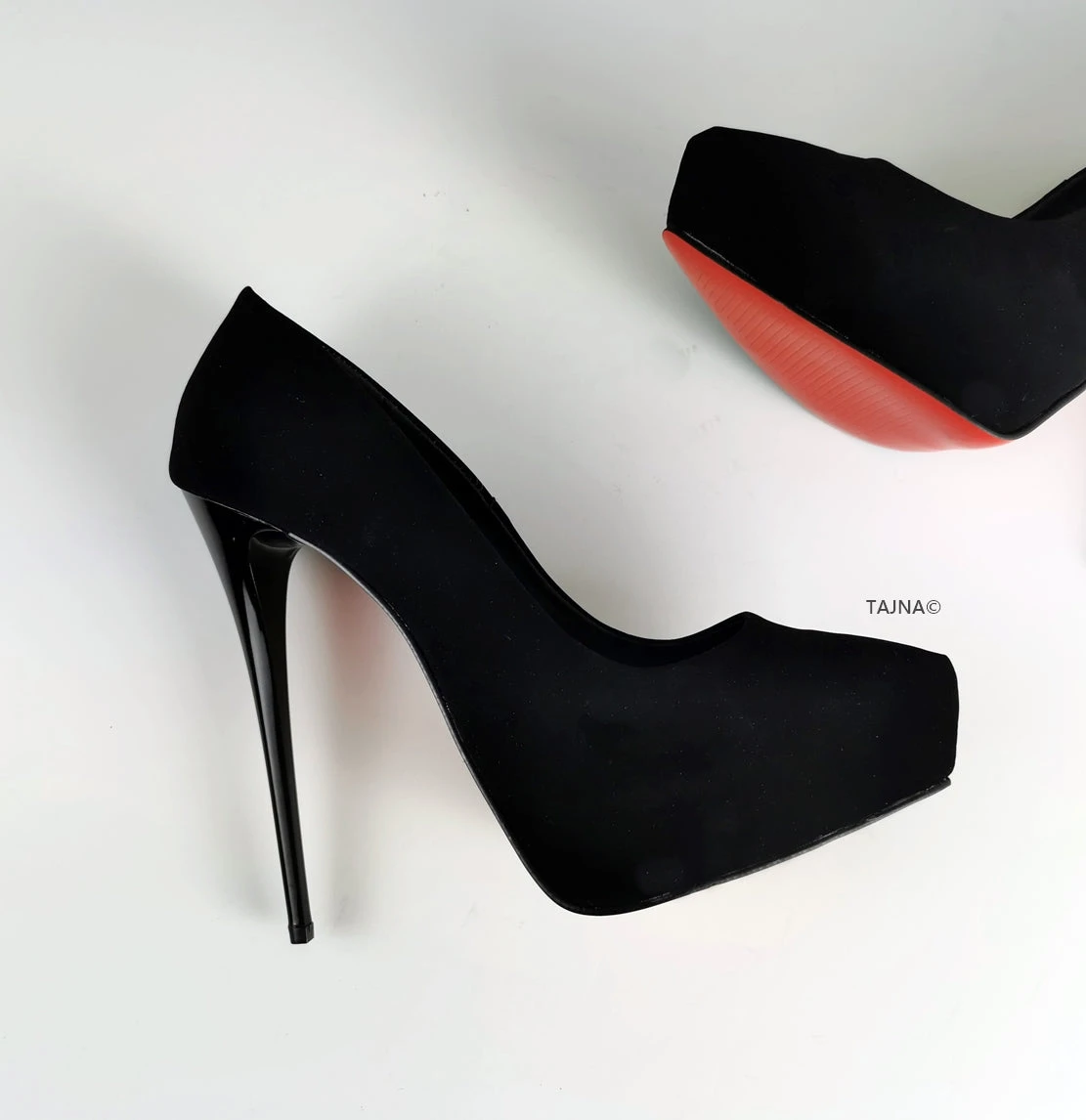 Platform Stiletto Black Suede 2 Platform Stiletto Black Suede - Image 2