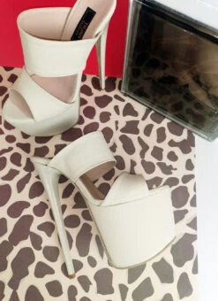 Cream Nude Double Strap Mules 9 Cream Nude Double Strap Mules -Tajna Shoes cream nude high heel mules 5