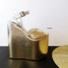 Golden Extreme Heel Wedge Sandals