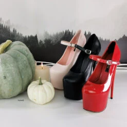 Mary Jane Strap Pencil High Heels 7 Mary Jane Strap Pencil High Heels -Tajna Shoes halloween high heel shoes mary jane 4 62e70675 dc1a 44e0 851a 94b7bcd631b9