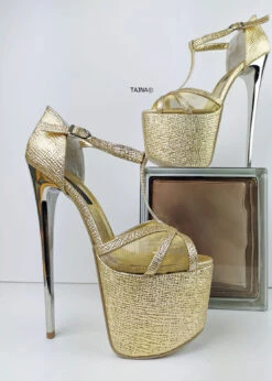 Romantic T-Strap Golden Heels 14 Romantic T-Strap Golden Heels -Tajna Shoes high heel platform shoes tajna club gold colour 4