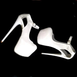 White Mary Jane Patent Platform Heels 7 White Mary Jane Patent Platform Heels -Tajna Shoes high heel platform shoes 2112