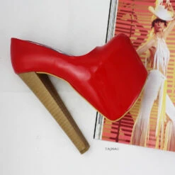 Red Patent Platform Heels 5 Red Patent Platform Heels -Tajna Shoes high heel platform shoes 2381