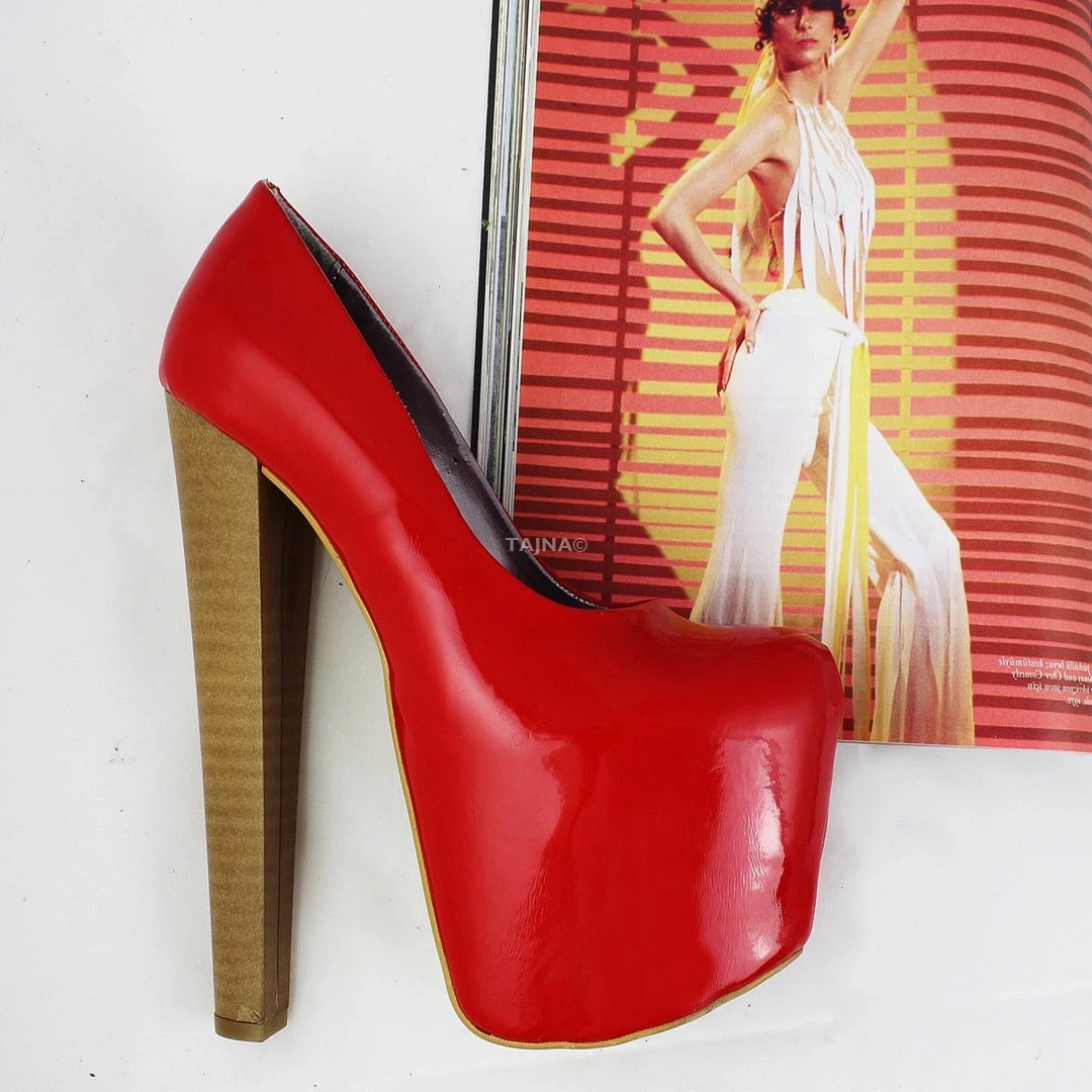Red Patent Platform Heels 1 Red Patent Platform Heels