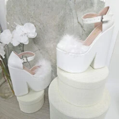 Closed Toe Fury High Heel Bridal Wedges -Tajna Shoes high heel platform shoes 2510