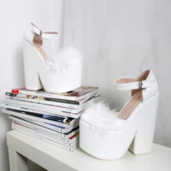 Closed Toe Fury High Heel Bridal Wedges -Tajna Shoes high heel platform shoes 2515