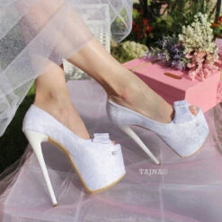 Tajna Shoes -Tajna Shoes high heel wedding shoes 20 cm bridal platforms 24