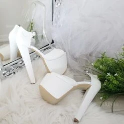Transparent Strap Lace High Heel Platform Bride Shoes -Tajna Shoes high heel women shoes 361