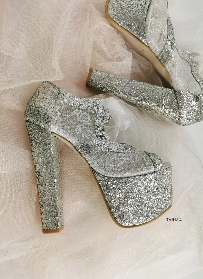Silver Shimmer Wedding Platform 3 Silver Shimmer Wedding Platform - Image 3