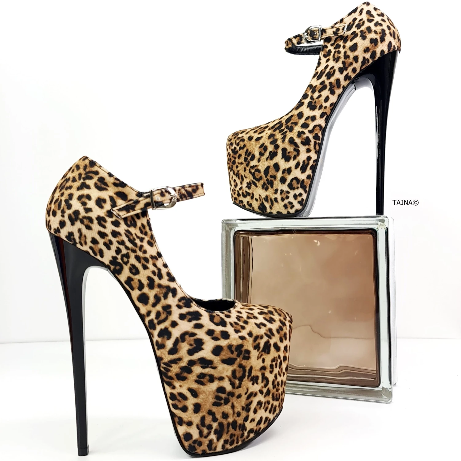 Leopard Mary Jane High Heels 3 Leopard Mary Jane High Heels - Image 3