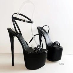 Black Pencil Heel Platform Sandals -Tajna Shoes tajna club shoes 5a3e031d 04a2 446f a8aa 26bede938017