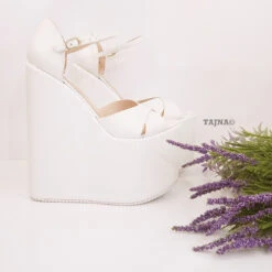 Tajna Shoes -Tajna Shoes wedge high heel wedding shoes 1